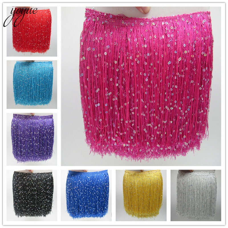 Beaded Trim Fringe - Yoyue 1 jarda 20cm de comprimento