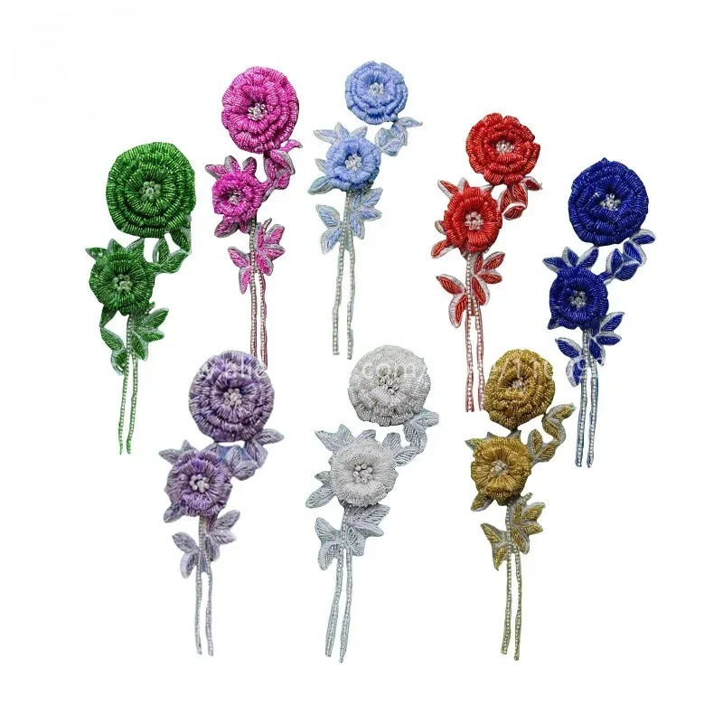 Applique Patch Flower - NOVAS flores de peito rosa multicoloridas