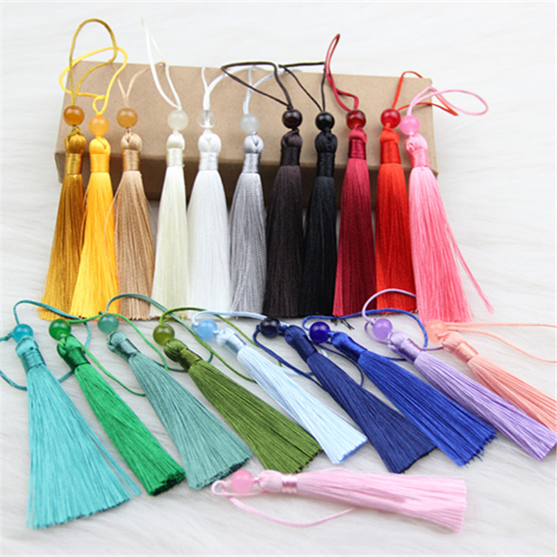 10 pçs poliéster seda borla fr - Beaded Trim Fringe avaliação e preço