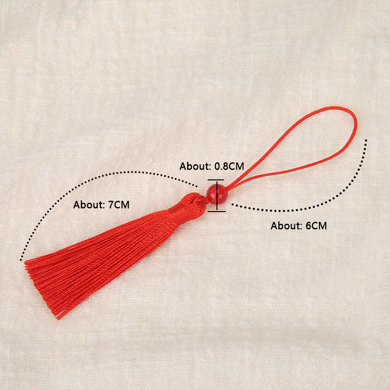 10 pçs poliéster seda borla fr - Beaded Trim Fringe avaliação e preço