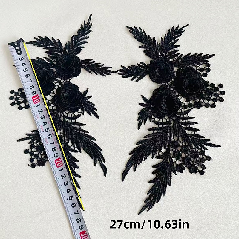 2 Peças/1 Par de Apliques de R - Applique Patch Flower avaliação e preço