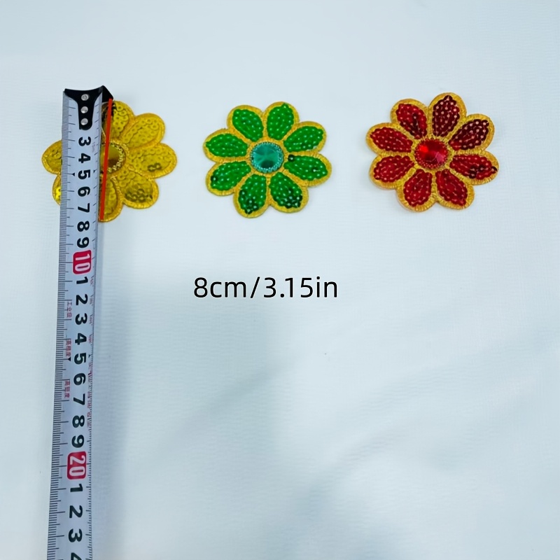 10 Peças de Apliques Florais c - Applique Patch Flower avaliação e preço