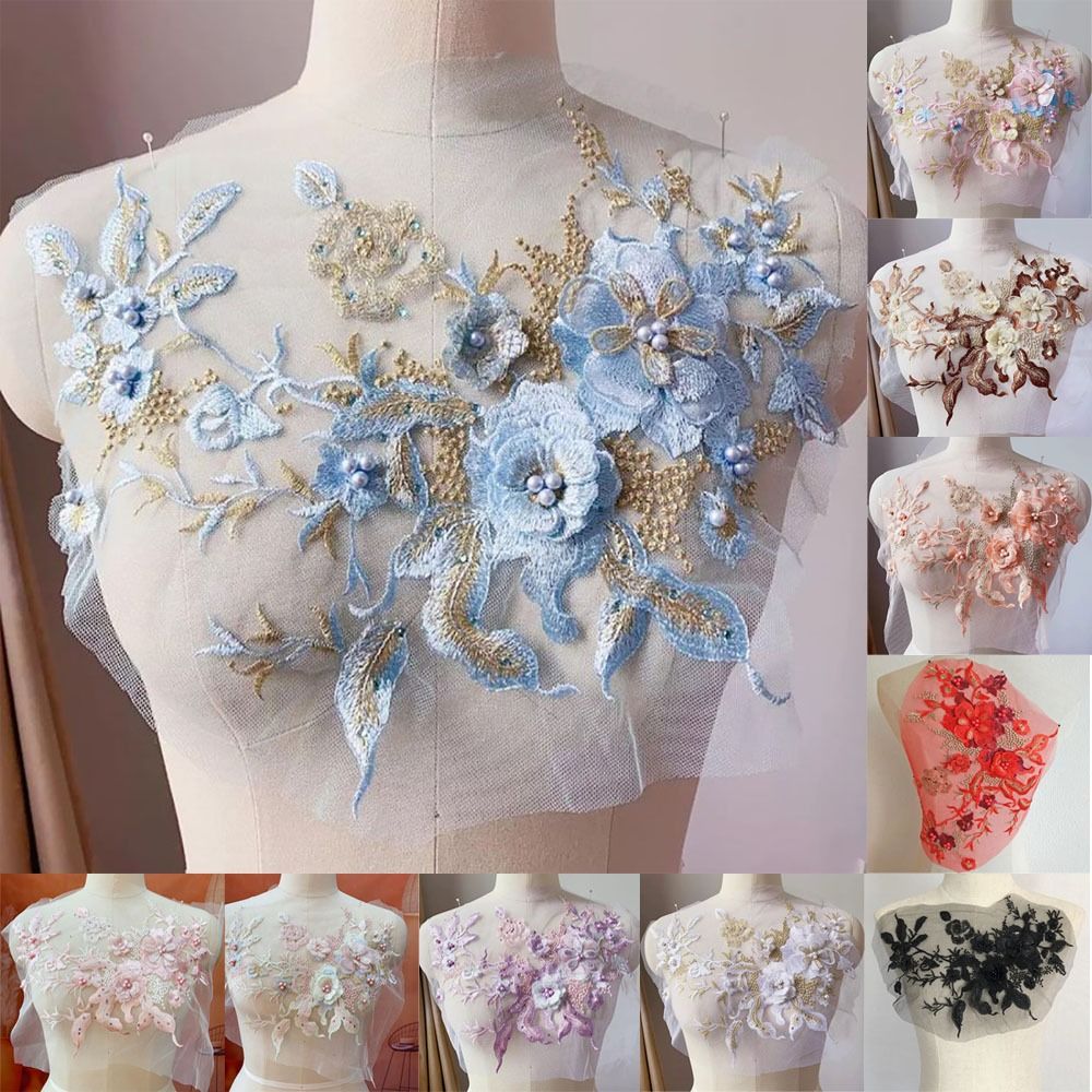 3d flores frisadas tecidos de  - Applique Patch Flower avaliação e preço