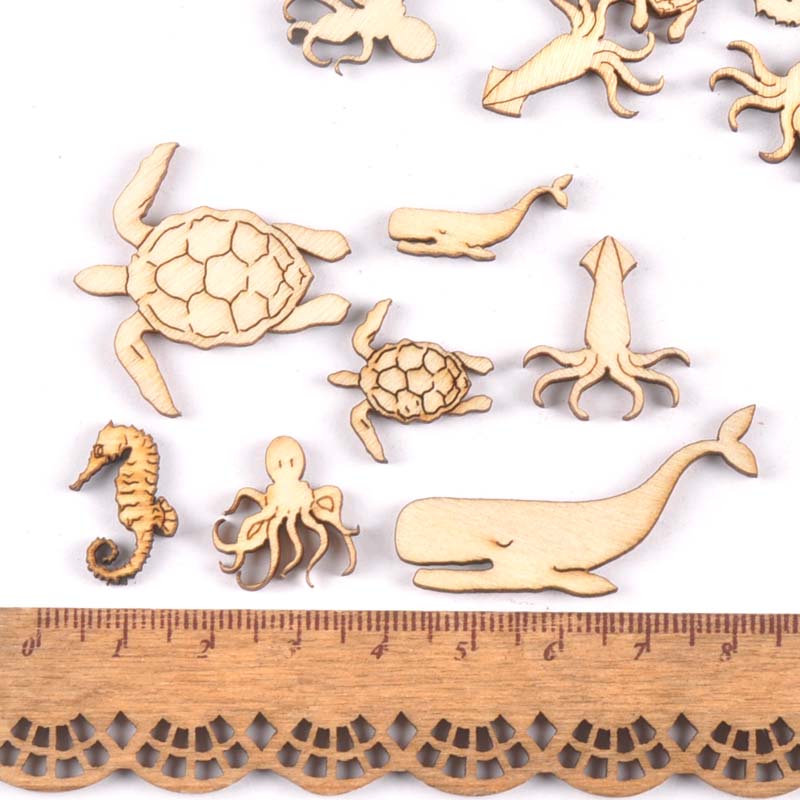 20 peças 25-40mm tartaruga mar - Craft Embellishments avaliação e preço
