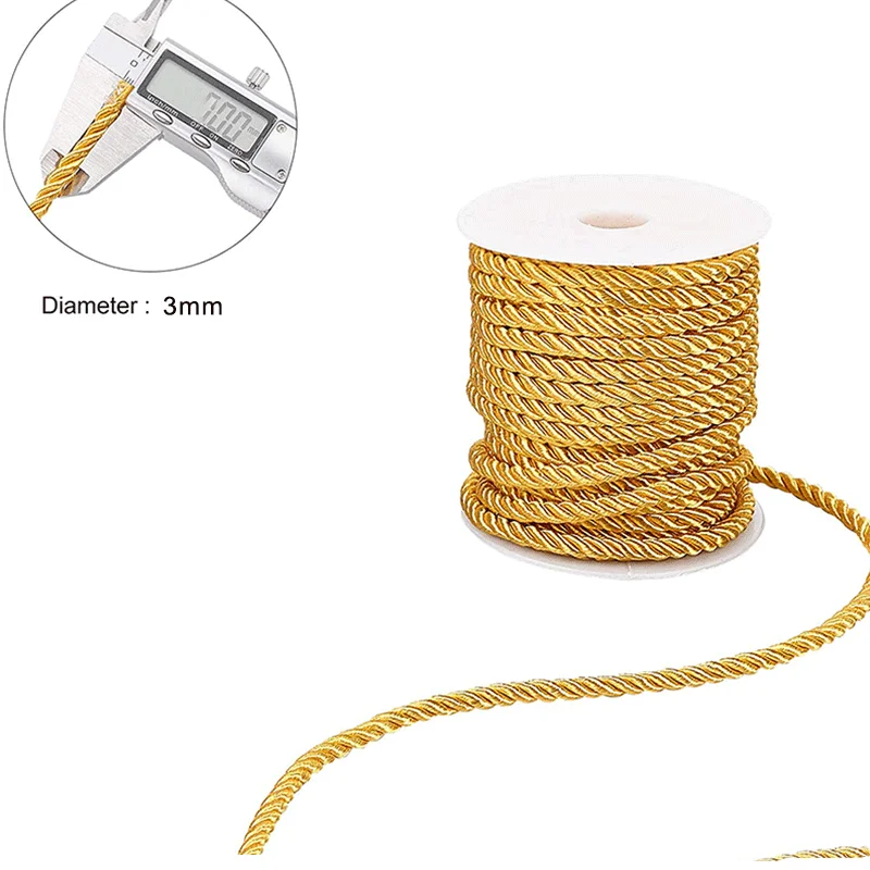 3mm 10m cabo torcido corda gua - Cord Trim Twisted avaliação e preço