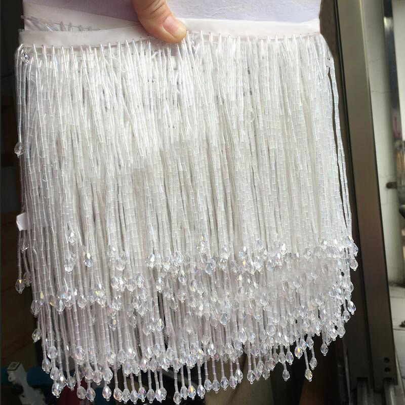 Rendas Frisadas Borla para Cor - Beaded Trim Fringe avaliação e preço