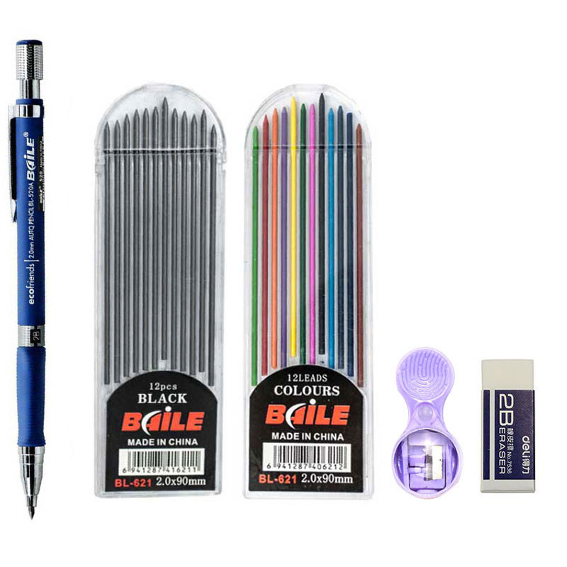 Conjunto de lápis mecânico 2b  - Staedtler Pencil Lumocolor avaliação e preço