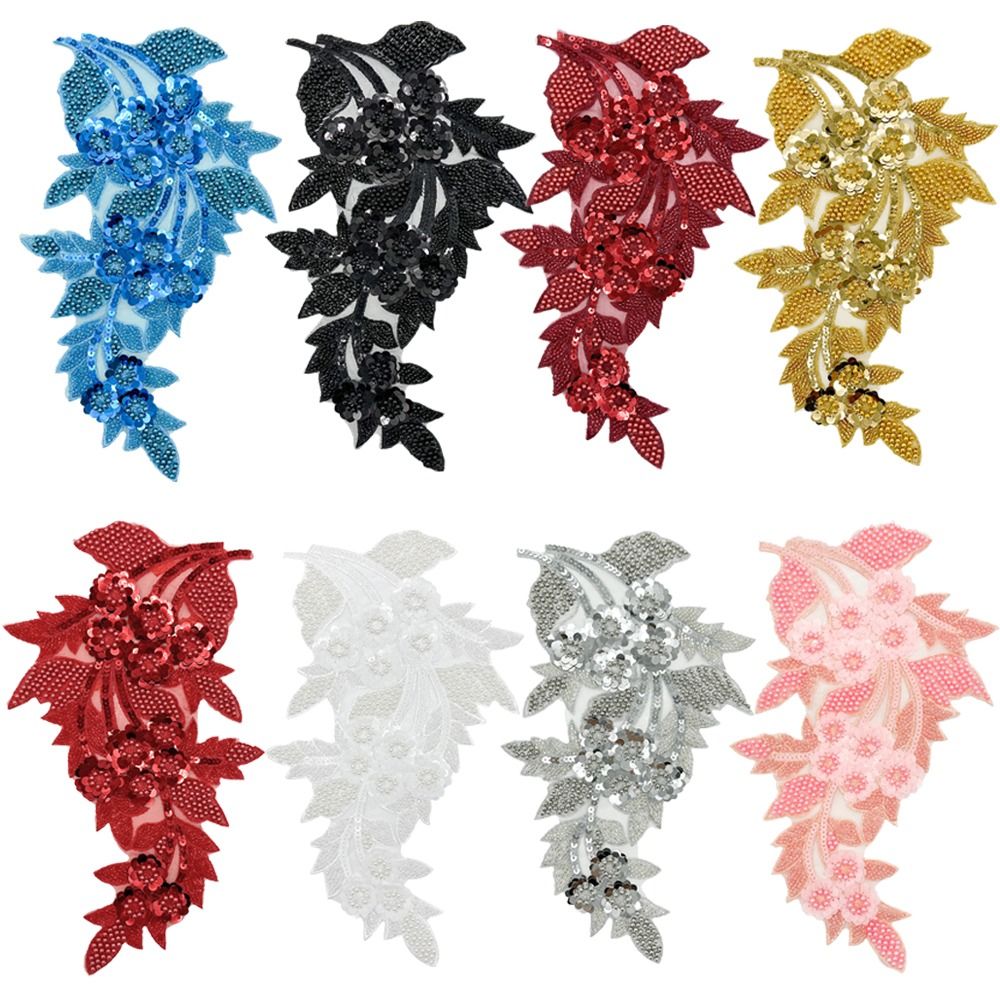 Apliques de Flores em Lantejou - Applique Patch Flower avaliação e preço