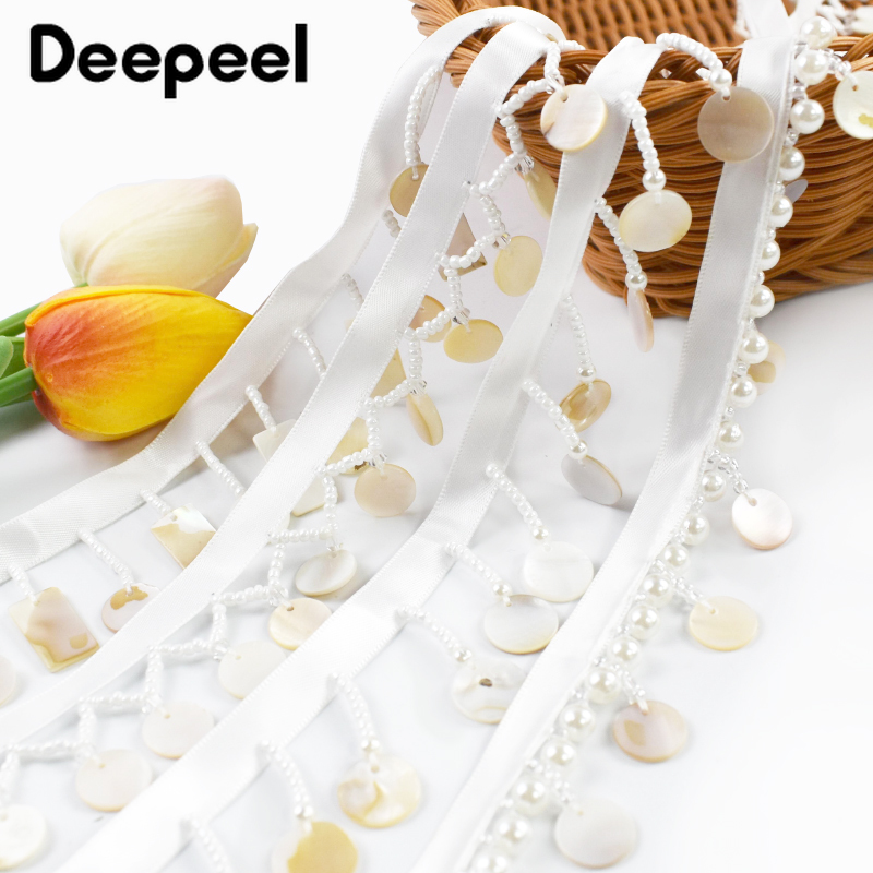 4/10 jardas 3/4cm pingente de  - Beaded Trim Fringe avaliação e preço