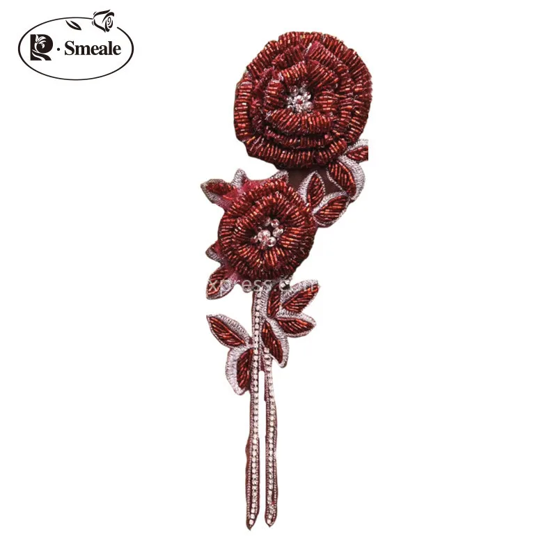 NOVAS flores de peito rosa mul - Applique Patch Flower avaliação e preço