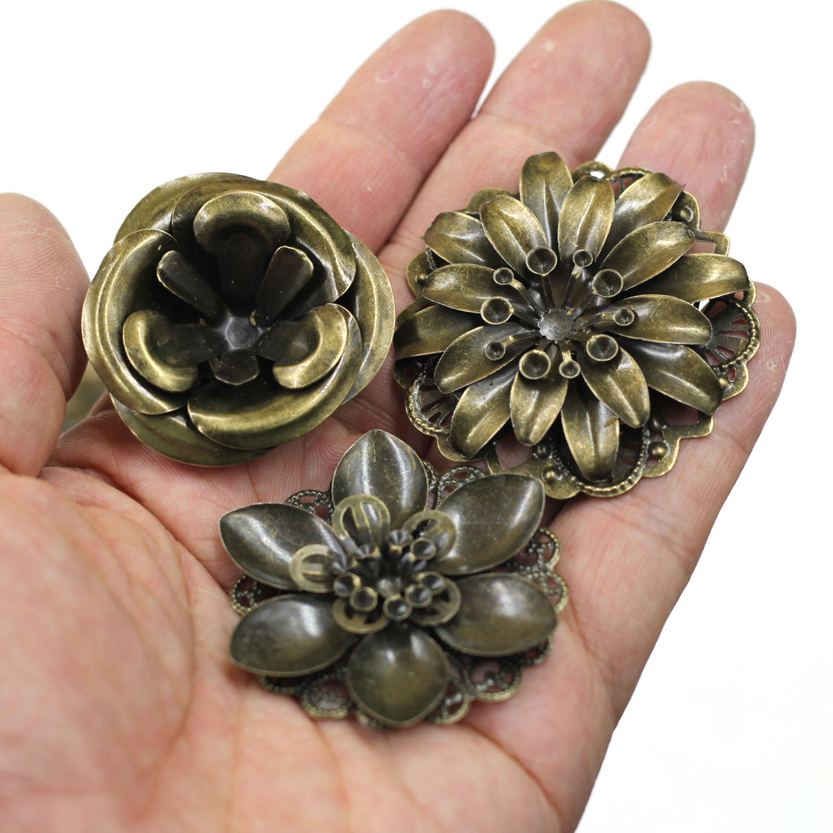 6 pçs enfeites combinação flor - Craft Embellishments avaliação e preço