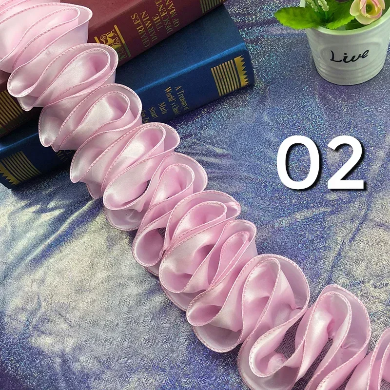 5 jardas plissado babados guar - Lace Ribbon Trim avaliação e preço